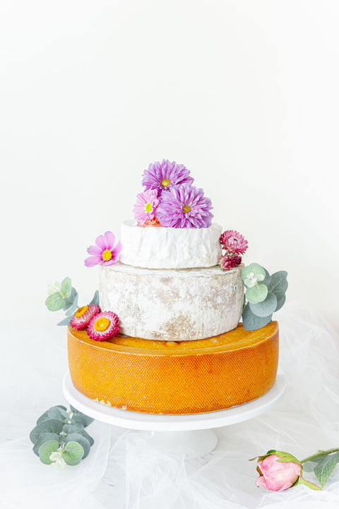 'Sophie' - 3 Tiered Cheese Wheel Cake