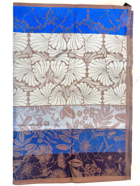 Le Jacquard Francais Cottage Cosy Blue Tea Towel 80x60cm 100% cotton