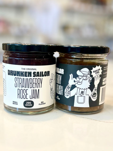 Drunken Sailor Strawberry Rose Jam 290g