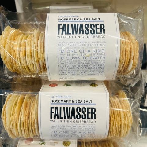 Falwasser Gluten Free Rosemary and Sea Salt 120g