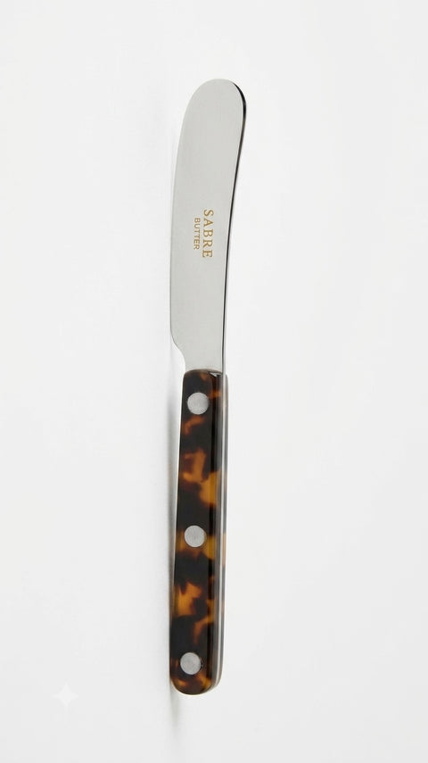 Sabre Butter Knife Bistrot Faux Tortoise - Cheese Celebration