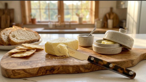 Sabre Butter Knife Bistrot Faux Tortoise - Cheese Celebration