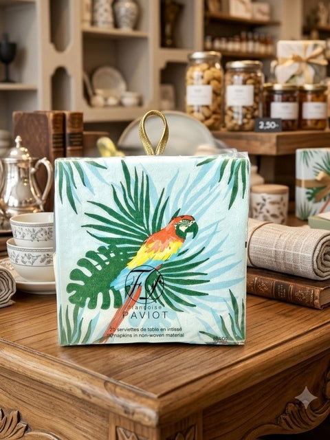 Francoise Paviot Cocktail Napkins Perroquet 25x25 20Pk