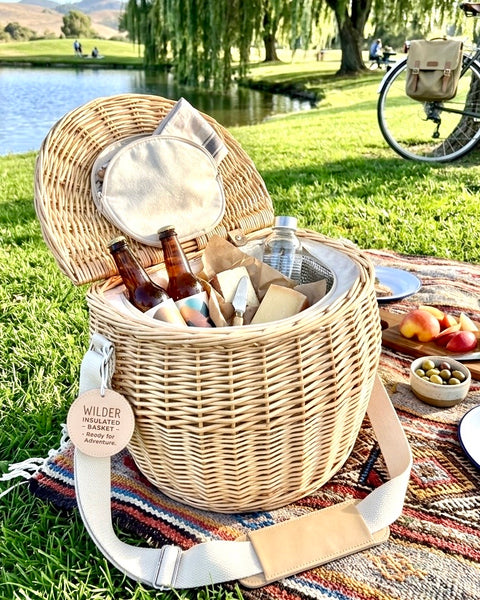 Insulated Basket with Shoulder Strap