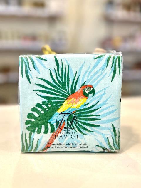 Francoise Paviot Cocktail Napkins Perroquet 25x25 20Pk