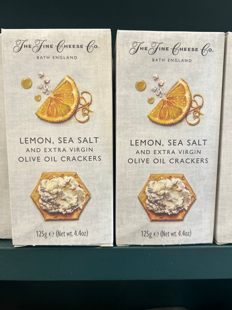 Lemon & Sea Salt Crackers by The Fine Cheese Co 125g