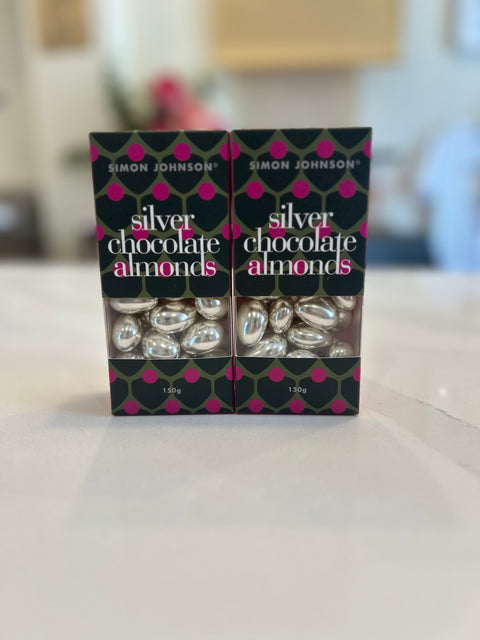 Simon Johnson Silver Chocolate Almonds 150g