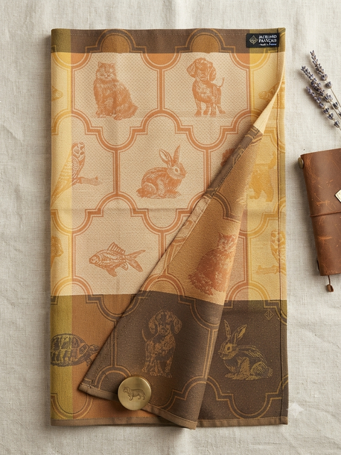 Le Jacquard Francais NOS Acolytes Golden - Orange Tea Towel 80x60cm 100% cotton