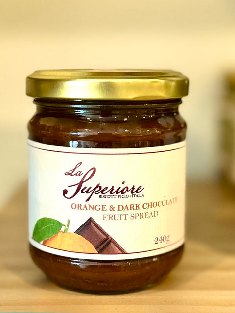 La Superiore Orange and Dark Chocolate fruit spread 240g
