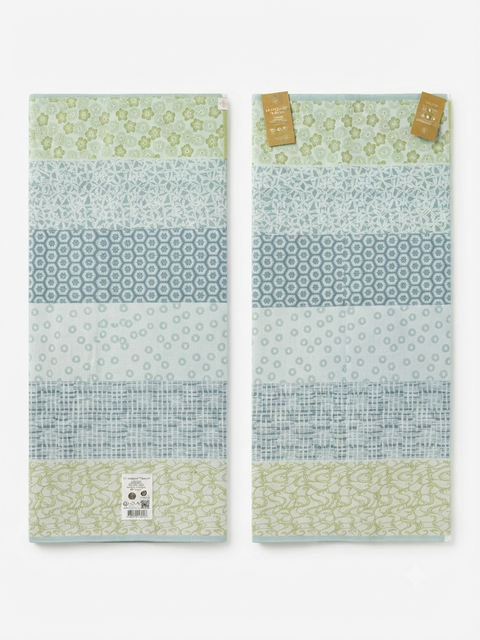Le Jacquard Francais Wagara Celadon - Green Tea Towel 80x60cm 100% cotton