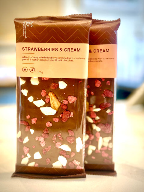 Chocolate Generation Strawberries & Cream 105g