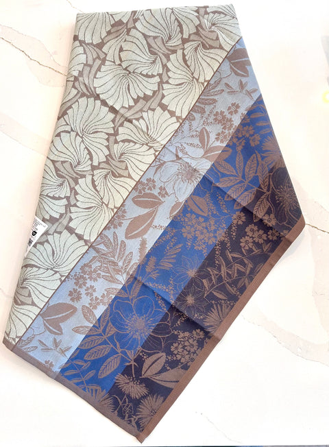 Le Jacquard Francais Cottage Cosy Blue Tea Towel 80x60cm 100% cotton