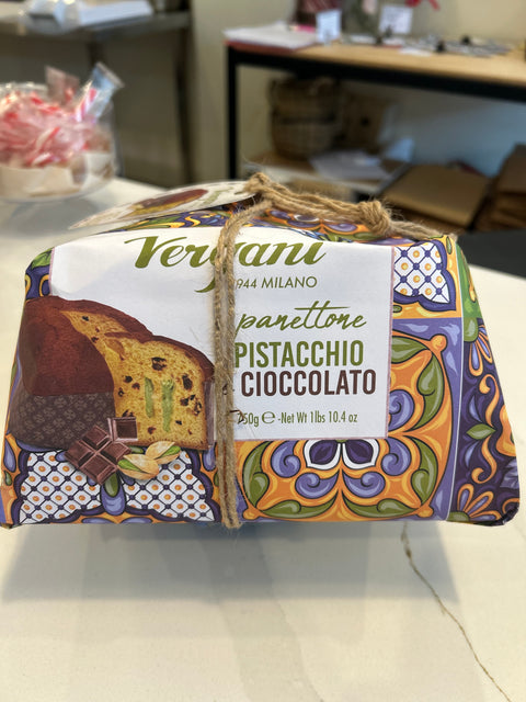 Vergani Pistachio and Chocolate panettone