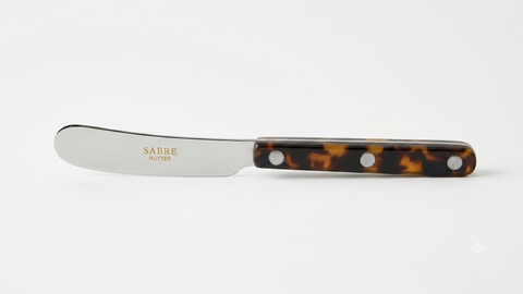 Sabre Butter Knife Bistrot Faux Tortoise - Cheese Celebration