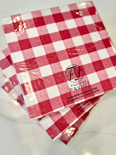 Francoise Paviot Serviettes Bistrot R 20pk