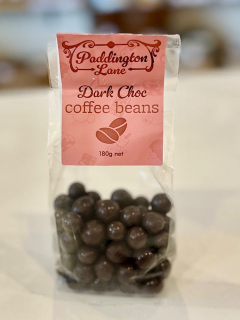 Paddington Lane Dark Chocolate Coffee Beans 180g