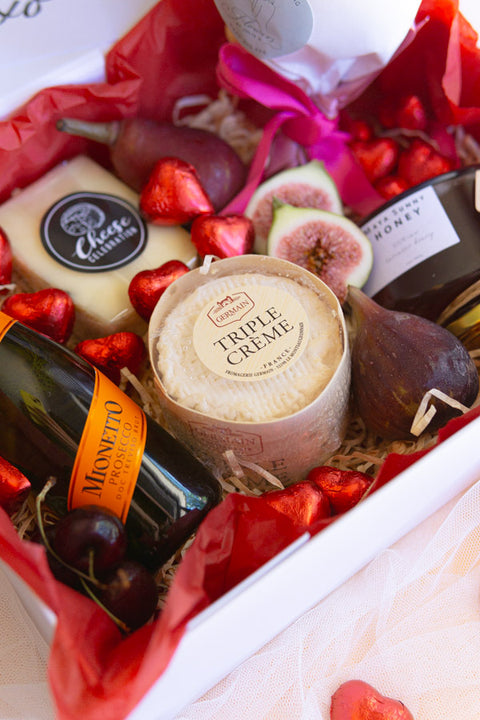 "Love At First Bite" - A Luxurious Romantic Celebration Cheese Hamper