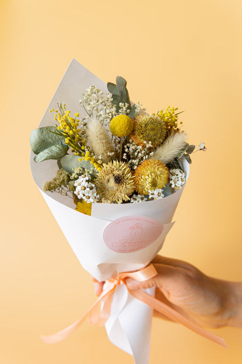 Mini Dried Posy Bouquet Created By 'Flowers By Julia G'