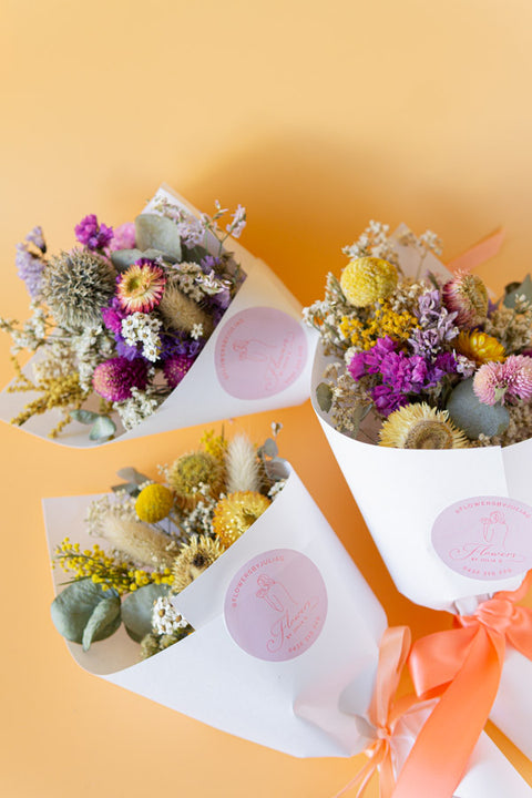 Mini Dried Posy Bouquet Created By 'Flowers By Julia G'