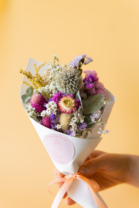 Mini Dried Posy Bouquet Created By 'Flowers By Julia G'