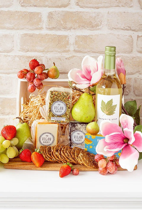 'Bliss' Vegan Cheese & Wine Hamper - Cheese Celebration