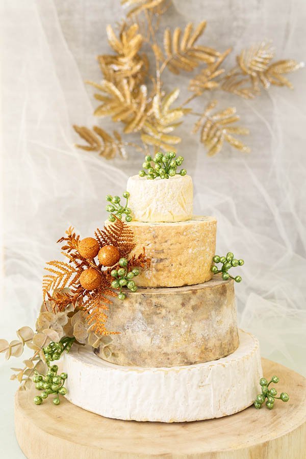 'Camilla' 4 Tiered Cheese Wheel Cake Cheese Celebration