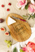 Customised Acacia Cheese and Charcuterie Board by Laguiole France Jean Neron - Cheese Celebration