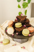 Macaroons and Chocolate Brownie Add-On Platter - Cheese Celebration
