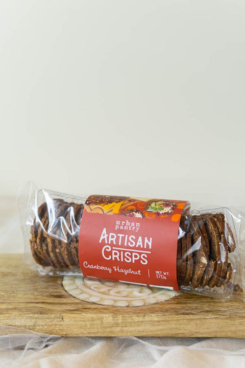 Urban Pantry Artisan Crisps Cranberry Hazelnut 170g - Cheese Celebration